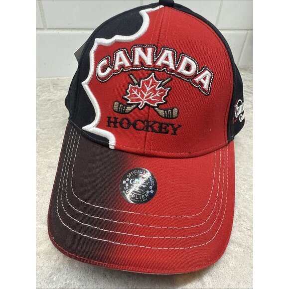 Canada Hockey hat. Choko Authentic. Hockey cap. Red and Black. Brand new w tag - Picture 2 of 8